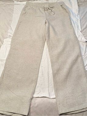 Women’s LLBEAN Linen Pants - size 6 regular, Color:  Oatmeal